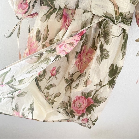 Alice McCall Salvatore Metallic Floral Mini Dress Gold Size 0 NWT - Picture 5 of 14